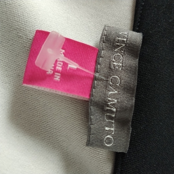 Vince Camuto Glacier Dream Black Sleeveless Top L - Picture 9 of 11